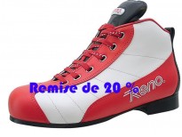 Chaussures Mill&eacute;nim PLUS 3 - coloris blanc & rouge