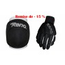 Pack Reno gant et genouillères TEX en noir 