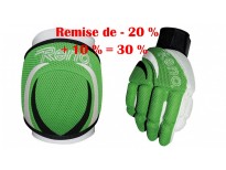 Pack gants & genouillères Reno TEX - coloris : vert et blanc