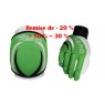 Pack gants & genouillères Reno TEX - coloris : vert et blanc