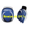 Pack gants & genouillères Reno TEX en bleu & noir & blanc