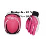 Pack Gants & genouillères Reno TEX en rose