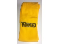 Chaussettes Reno jaunes & logo noir