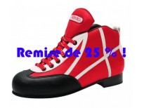 Chaussures "Initiation" - coloris rouge & liseré blanc