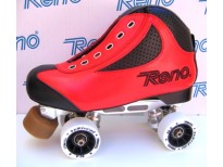 Patins complets "ODDITY" - coloris rouge & noir - platines MISTRAL