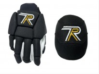 Pack gants et genouill&egrave;res "MASTER TEX" - noir & or