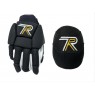 Pack gants et genouillères "MASTER TEX" - noir & or