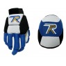 Pack gants et genouillères "MASTER TEX" - bleu & noir & blc & or